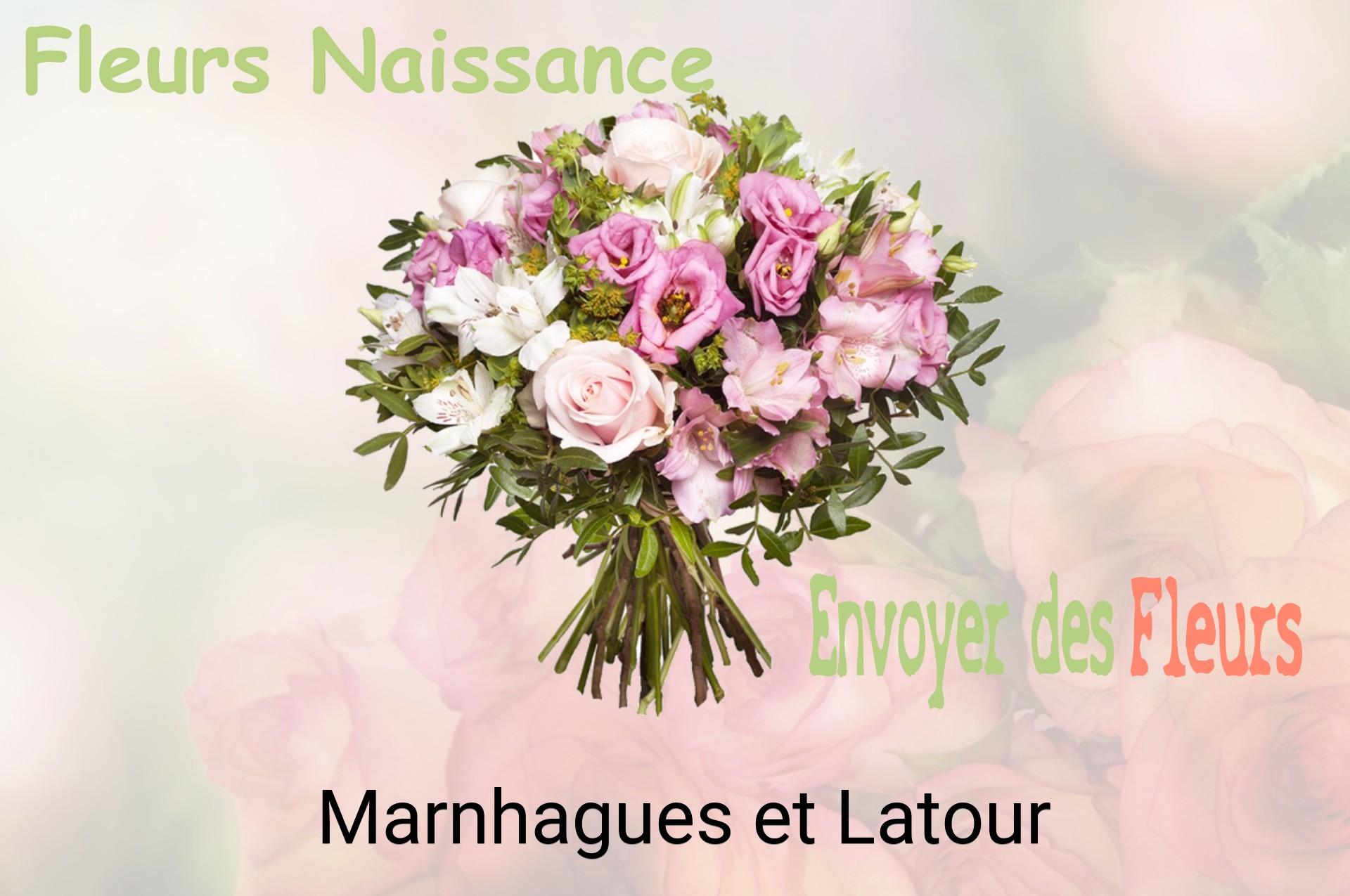 Bouquet de fleurs de naissance livré à Marnhagues-et-Latour